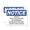 Signmission This Is Not An Exit Or Entrance Door, 10 in W x Rectangle, Vinyl Decal OS-2PACK-NS-D-710-L-16698 - alternate 1
